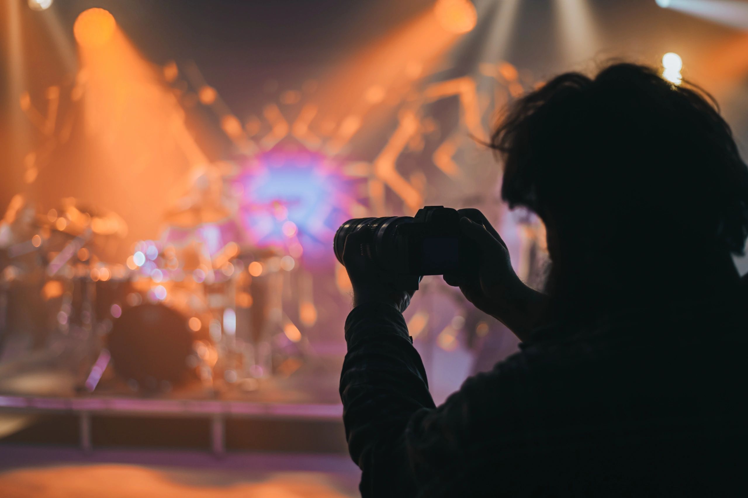 music photographer at concert