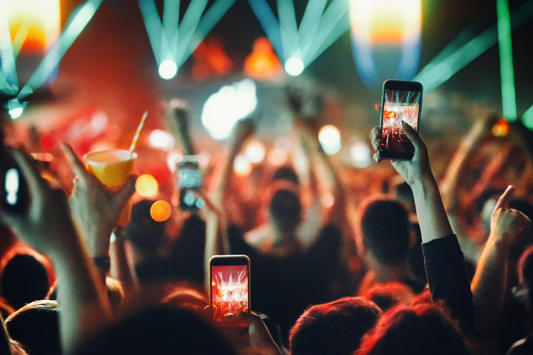 music photographer at concert