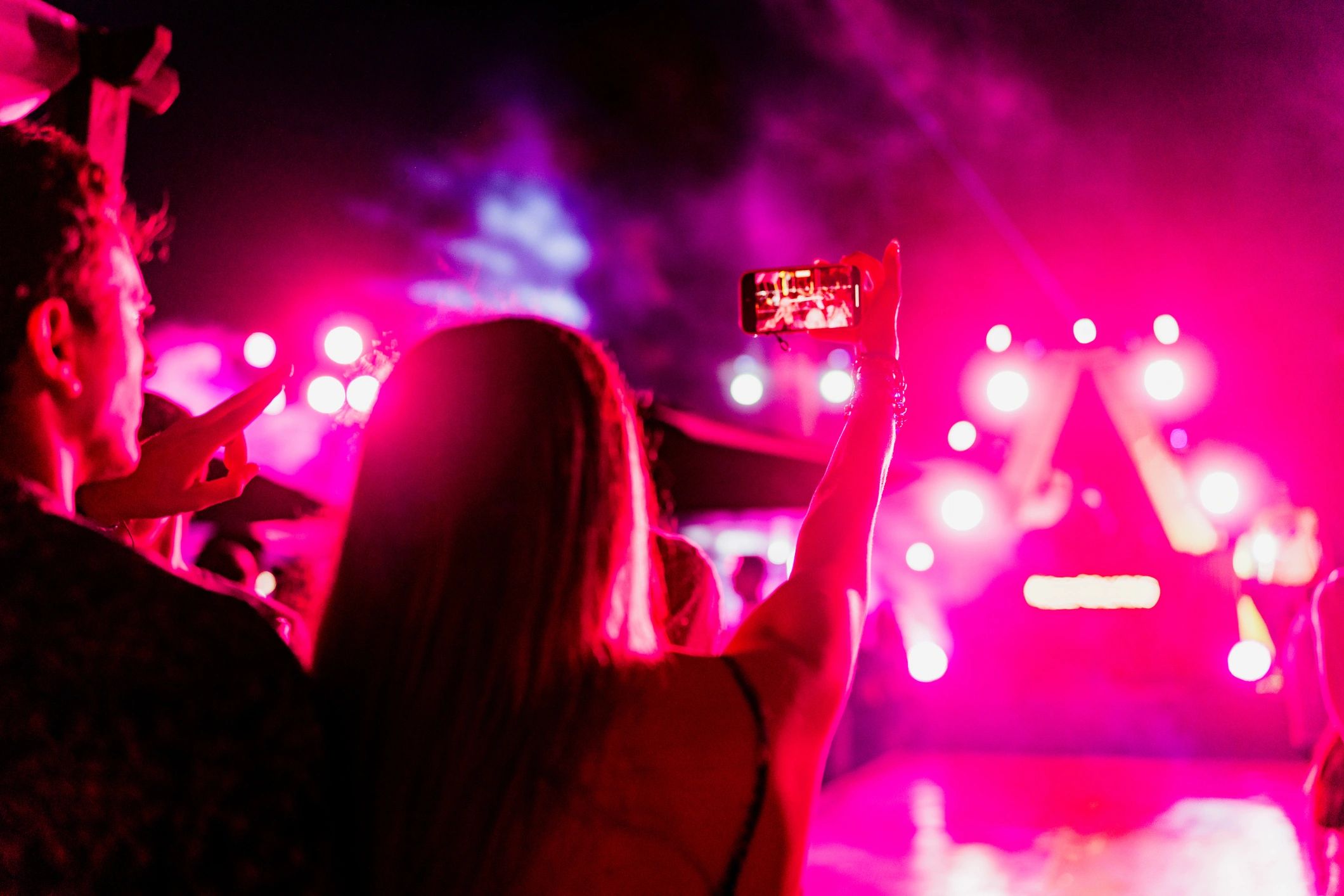 music photographer at concert