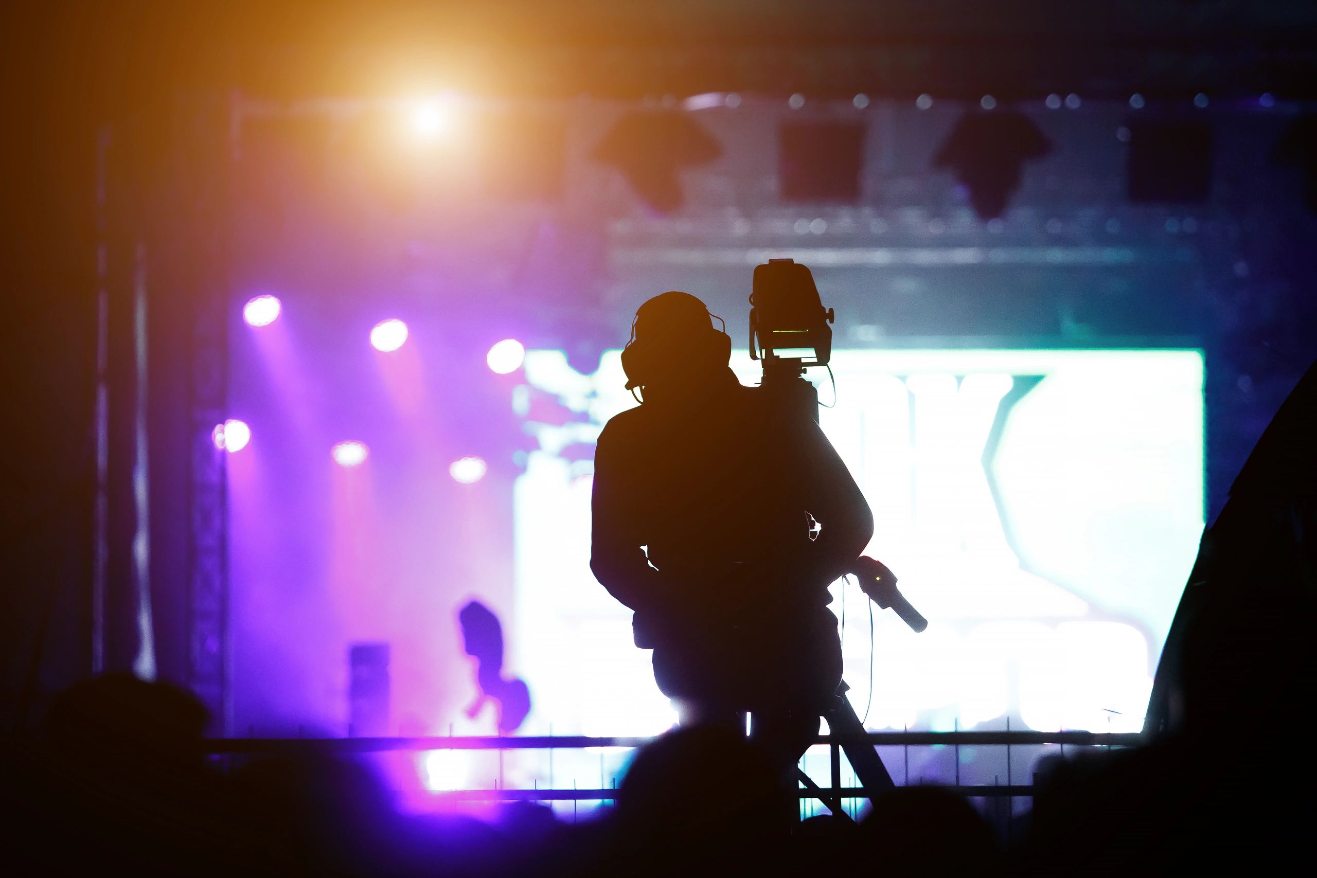 music photographer at concert